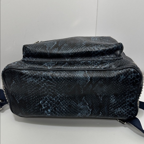 ?Authentic MCM Snakeskin Embossed Visetos Studded Medium Stark Backpack? main image 5